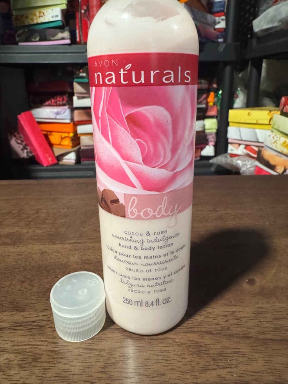 Avon naturals cocoa & rose body lotion 8.4 Fl Oz *2014 Nos